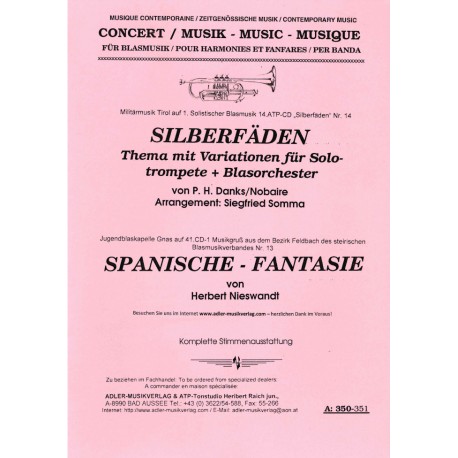 Silberfäden, Thema mit Var. für Solotrompete und Blasorchester